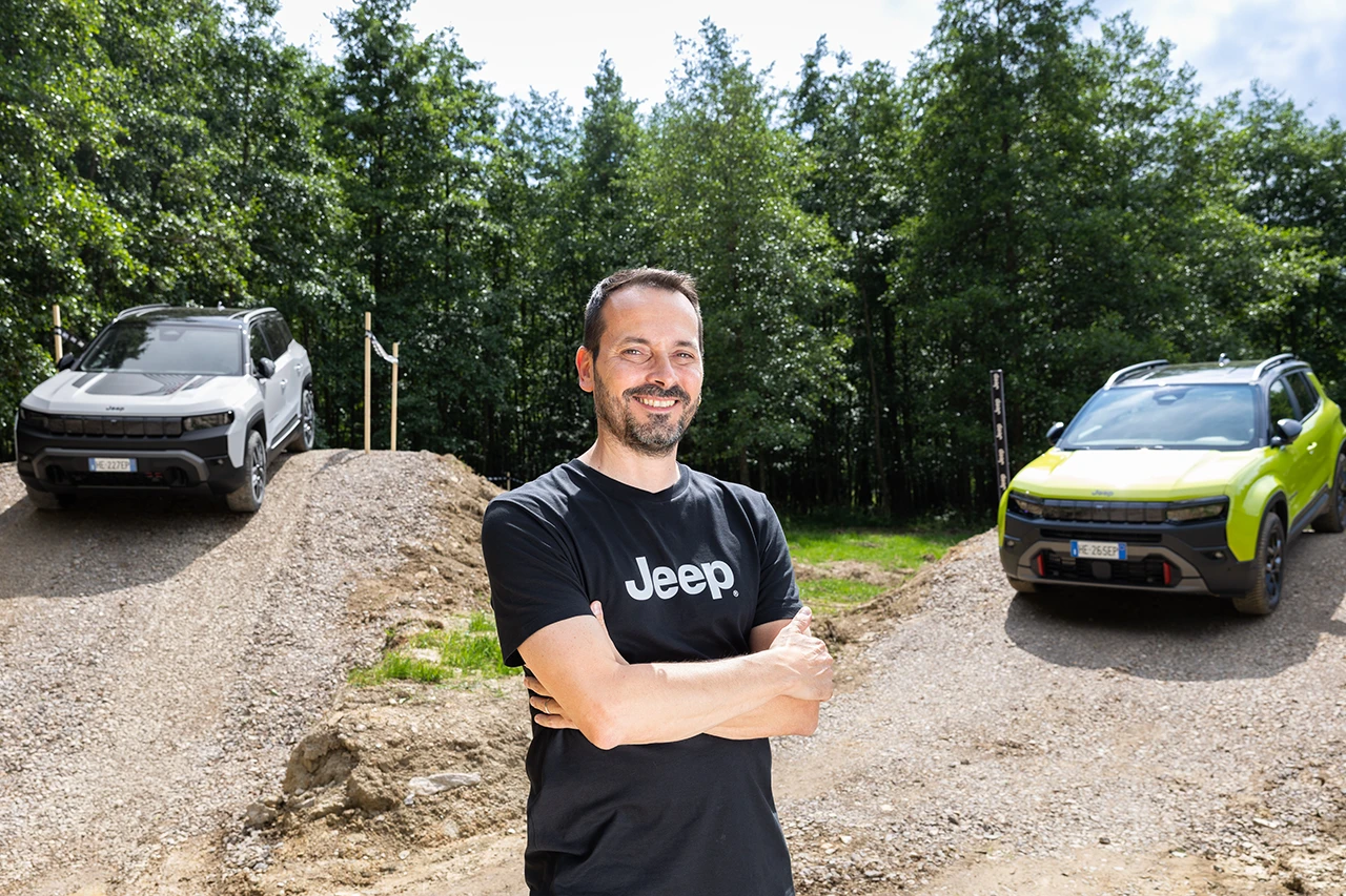 Daniele Calonaci, Head of Jeep Design, at the Freedom in Motion Jeep event